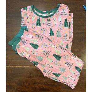 Little Sleepies Kids Size 16 Pink Twinkling Trees Set